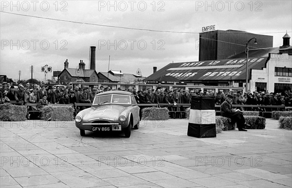 1954 TVR RGS Atalanta bodied prototype, Morecambe rally Artist: Unknown.