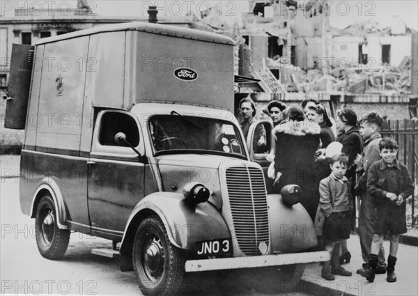 Ford E83W 10cwt Emergency food van in London World War 2