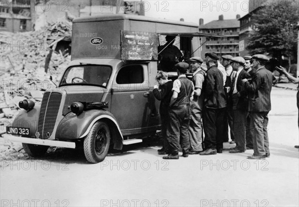 Ford E83W 10cwt Emergency food van in London World War 2