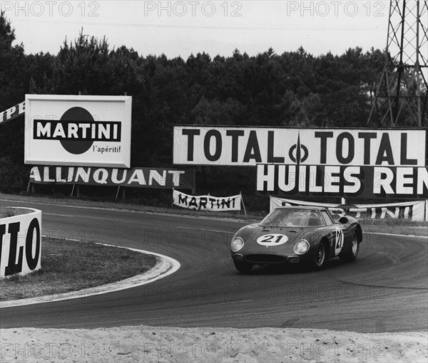 1965 Le Mans winning Ferrari 250 LM of Jochen Rindt and Masten Gregory Artist: Unknown.