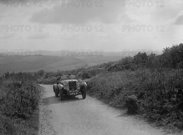 Singer of TL McDonald competing in the MCC Torquay Rally, 1938. Artist: Bill Brunell.