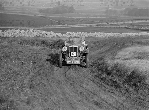 MG M type of LA Welch competing in the MCC Sporting Trial, 1930. Artist: Bill Brunell.