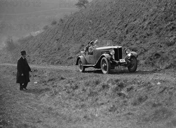 MG 18/80 of CF Dobson competing in the MCC Sporting Trial, 1930. Artist: Bill Brunell.