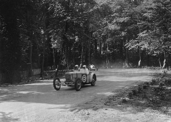 Frazer-Nash racing at Donington Park, Leicestershire, c1930s. Artist: Bill Brunell.