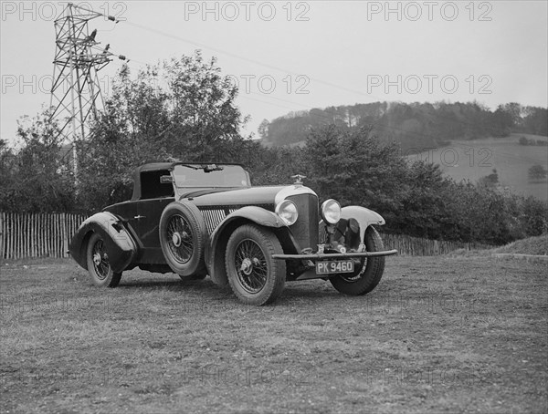 Charles Mortimer's Barker-bodied 2-seater Bentley, c1930s Artist: Bill Brunell.