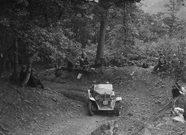 Fiat Balilla taking part in a motoring trial, c1930s. Artist: Bill Brunell.