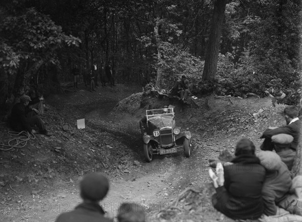 D Aldington's Frazer-Nash taking part in a motoring trial, c1930s. Artist: Bill Brunell.