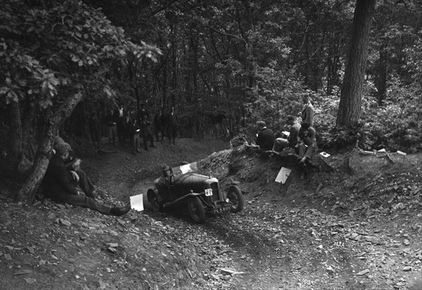 Amilcar taking part in a motoring trial, c1930s. Artist: Bill Brunell.