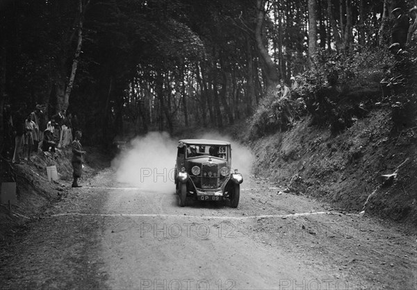 Riley taking part in a motoring trial, c1930s. Artist: Bill Brunell.