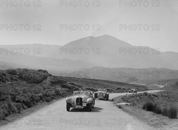 Atalanta of Joan Brotchie competing in the RSAC Scottish Rally, 1939. Artist: Bill Brunell.