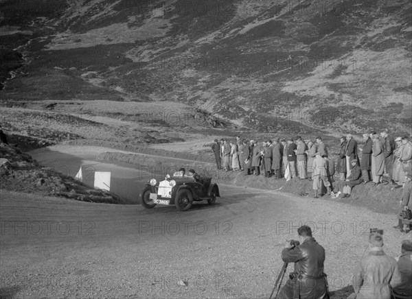 BSA McEvoy Special of Michael McEvoy at the RSAC Scottish Rally, Devil's Elbow, Glenshee, 1934. Artist: Bill Brunell.