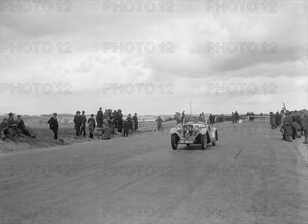 Singer Le Mans of Archie Langley competing in the RSAC Scottish Rally, 1934. Artist: Bill Brunell.