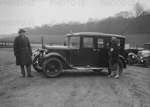 JKW Baines of the JCC with an Austin, 1930s. Artist: Bill Brunell.