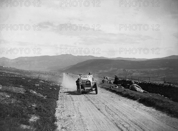 Mathis 7.5 hp of HG Cassie competing in the Scottish Light Car Trial, 1922. Artist: Bill Brunell.