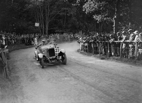 Austin Sports Twenty of ED Tate competing in the MAC Shelsley Walsh Hillclimb, Worcestershire, 1923. Artist: Bill Brunell.