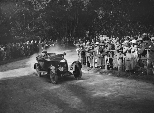 AC of Lilian Roper competing in the MAC Shelsley Walsh Hillclimb, Worcestershire, 1923. Artist: Bill Brunell.