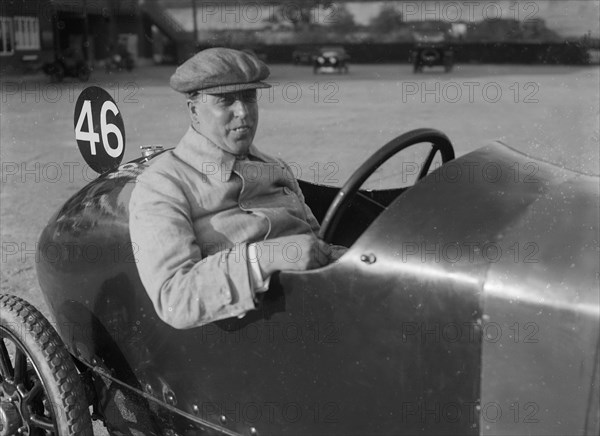 Charron-Laycock of WF Milward, JCC 200 Mile Race, Brooklands, 1921. Artist: Bill Brunell.