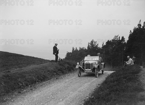 Wolseley 2-seater of A Smith taking part in the Scottish Light Car Trial, 1922. Artist: Bill Brunell.