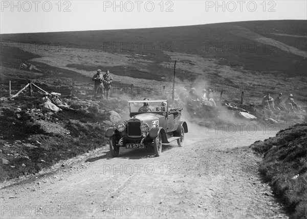 Charron-Laycock open 4-seater of WF Milward taking part in the Scottish Light Car Trial, 1922. Artist: Bill Brunell.