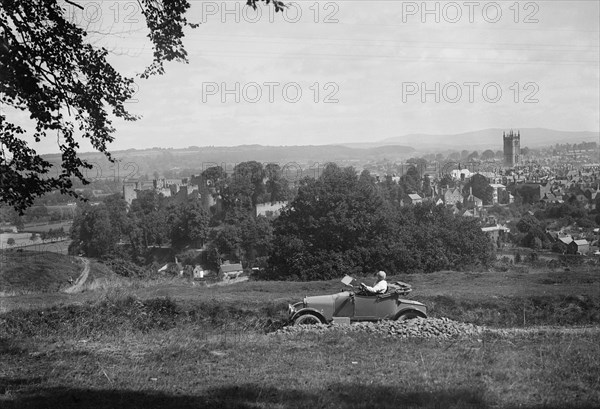 Singer 10 hp open 2-seater, Ludlow, Shropshire, c1920. Artist: Bill Brunell.