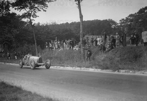 Bugatti Type 35 competing at the Boulogne Motor Week, France, 1928. Artist: Bill Brunell.