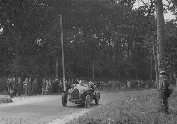 Bugatti competing at the Boulogne Motor Week, France, 1928. Artist: Bill Brunell.