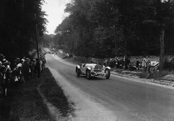 Mercedes-Benz SS of Baron Wentzel-Mosau, Boulogne Motor Week, east of La Capelle, France, 1928. Artist: Bill Brunell.