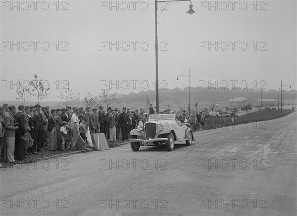 Essex Terraplane of Norman Black competing in the RSAC Scottish Rally, 1933. Artist: Bill Brunell.