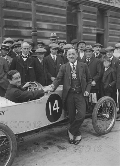 Eric Longden's Longden Special at the Southsea Speed Carnival, Hampshire. 1922. Artist: Bill Brunell.