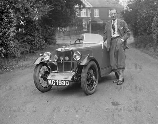 MG M type of C Robinson, c1929. Artist: Bill Brunell.