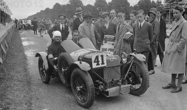 Amilcar of Goldie Gardner at the Irish Grand Prix, Phoenix Park, Dublin, 1930. Artist: Bill Brunell.