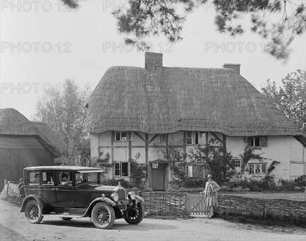 Buick 25/75 saloon, Garston, Wiltshire, c1930. Artist: Bill Brunell.