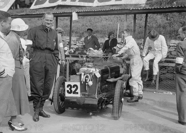 MG C type Midget of Goldie Gardner at the RAC TT Race, Ards Circuit, Belfast, 1932. Artist: Bill Brunell.