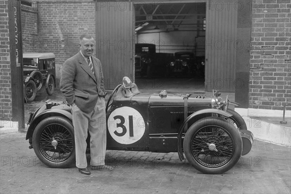 MG C type Midget of Cyril Paul at the RAC TT Race, Ards Circuit, Belfast, 1932. Artist: Bill Brunell.