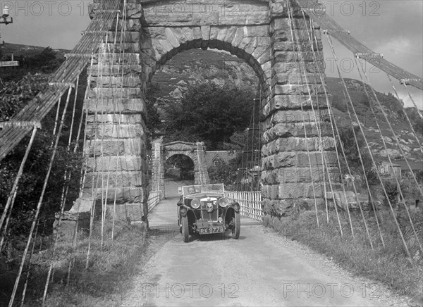 MG Magna of Kitty Brunell competing in the RSAC Scottish Rally, 1932. Artist: Bill Brunell.