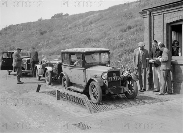 Fiat of HL Alexander at the Middlesex County AC Hill Climb, c1930. Artist: Bill Brunell.