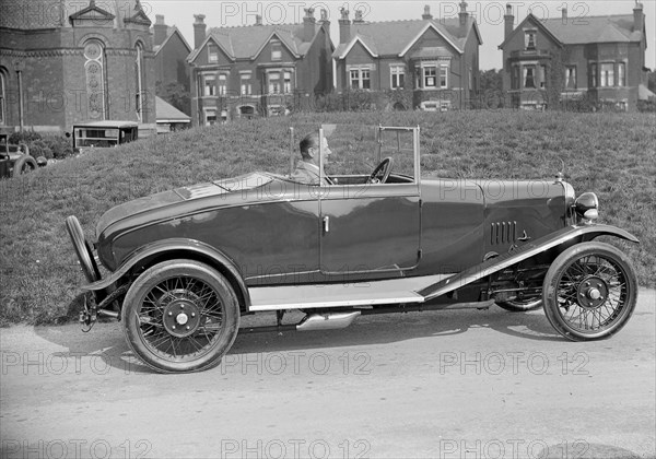 Alvis 10/40 at the Southport Rally, 1928. Artist: Bill Brunell.