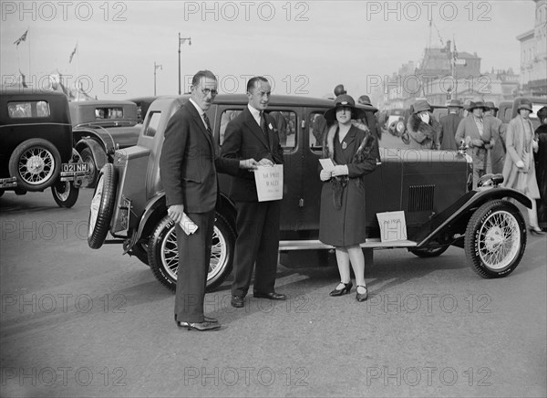 Riley Monaco saloon at the Southport Rally, 1928. Artist: Bill Brunell.