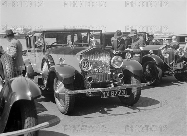 Rolls-Royce 40/50 at the B&HMC Brighton Motor Rally, 1930. Artist: Bill Brunell.