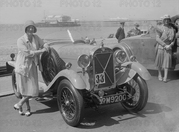 Salmson of Mrs PJM Midgley at the B&HMC Brighton Motor Rally, Brighton, Sussex, 1930. Artist: Bill Brunell.