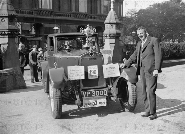 Lanchester Straight Eight of A Millership at the Southport Rally, 1928. Artist: Bill Brunell.