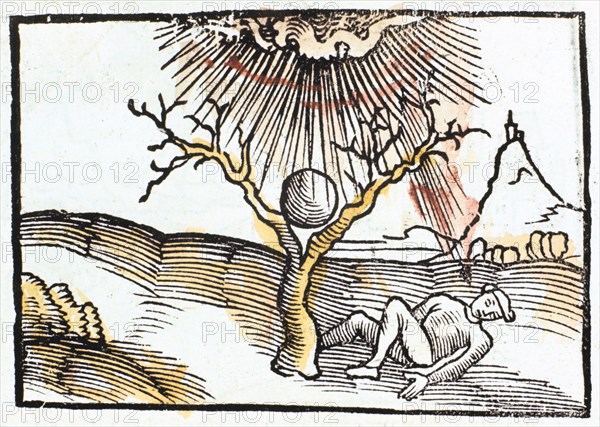 Thunderbolt or lightning, 1508.  Artist: Anon