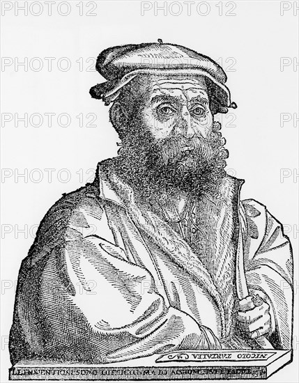 Niccolo Tartaglia, Italian mathematician and mechanician, 1550s. Artist: Unknown