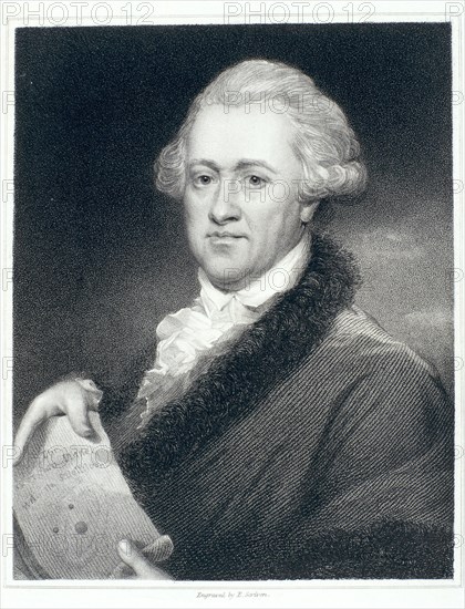 Sir William Herschel, astronomer, 1790s. Artist: John Russell