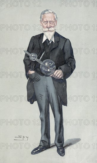 Sir William Crookes, English physicist and chemist, c1900s. Artist: Spy