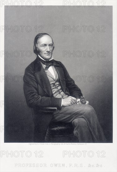 Sir Richard Owen, English zoologist, c1860.  Artist: DJ Pound