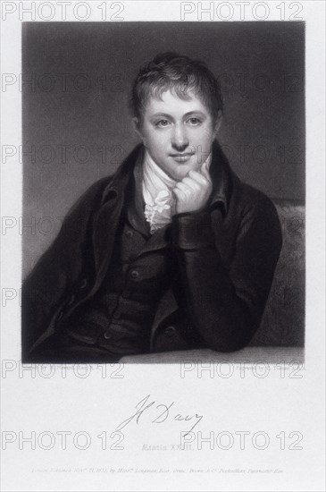 Sir Humphrey Davy, English chemist, 1803. Artist: C Turner