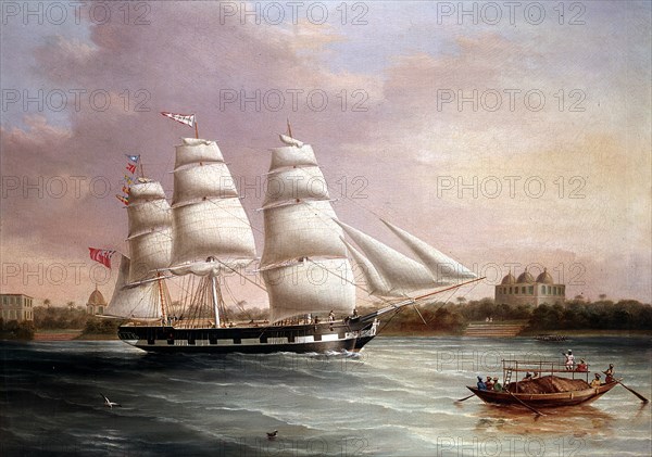 'John Wood Approaching Bombay', c1850.  Artist: Joseph Heard