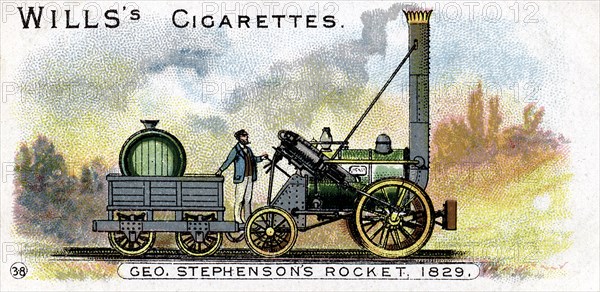 George Stephenson's locomotive 'Rocket', 1829 (1900). Artist: Unknown