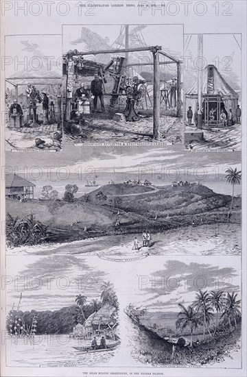 Solar Eclipse Observatory, Nicobar Islands, c1875. Artist: Unknown